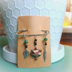Handmade Woodland Pin